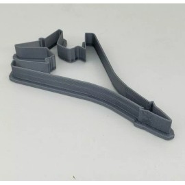 ErnicShop 3D Printed Rockwell B-1 Lancer Cookie Cutter Silver PLA Plastic