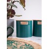 KitchenCraft Storage Canisters, Teal, 3 Pieces, Gift Boxed