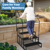 RV Steps with Dual Handrails, 4 Step Spa Hot Tub