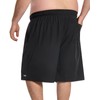 TTZ Mens Big and Tall Swim Trunks 5XL Black