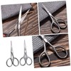 FOMIYES 8pcs Stainless Steel Eyebrow Scissors Precision Trimming Tool for