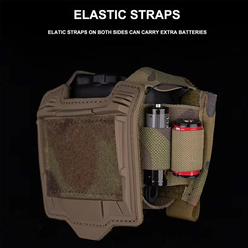 Tactical Helmet Battery Pouch Counterweight Pouch with Hook&Loop