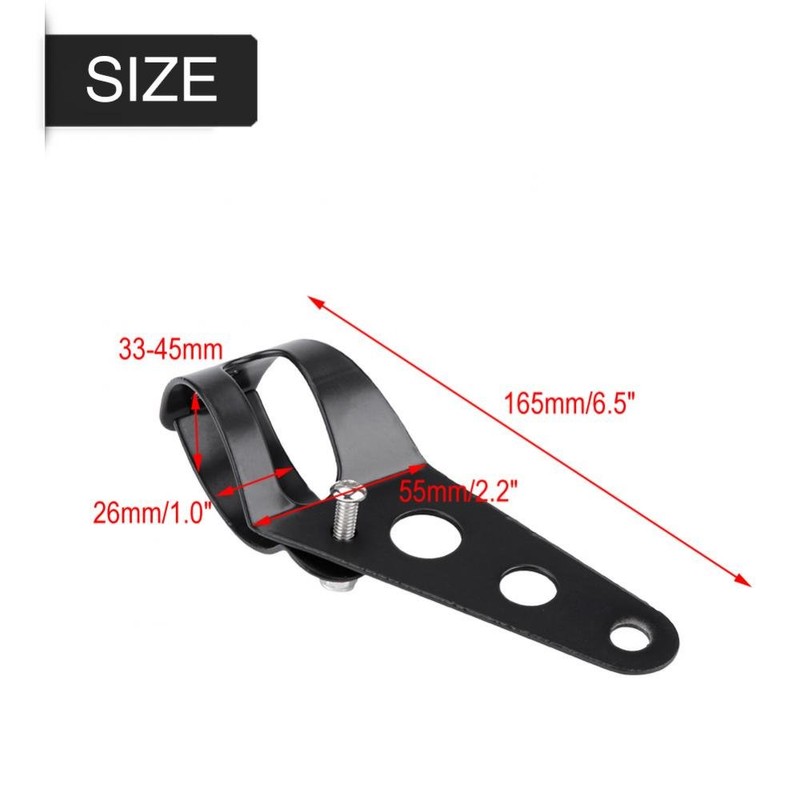 Headlight Mounting Bracket Kit, 35-43mm Motorcycle Headlight Mounting Bracket Fork