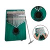 17-Key Kalimba Portable Thumb Piano Mahogany Wooden Body with Build