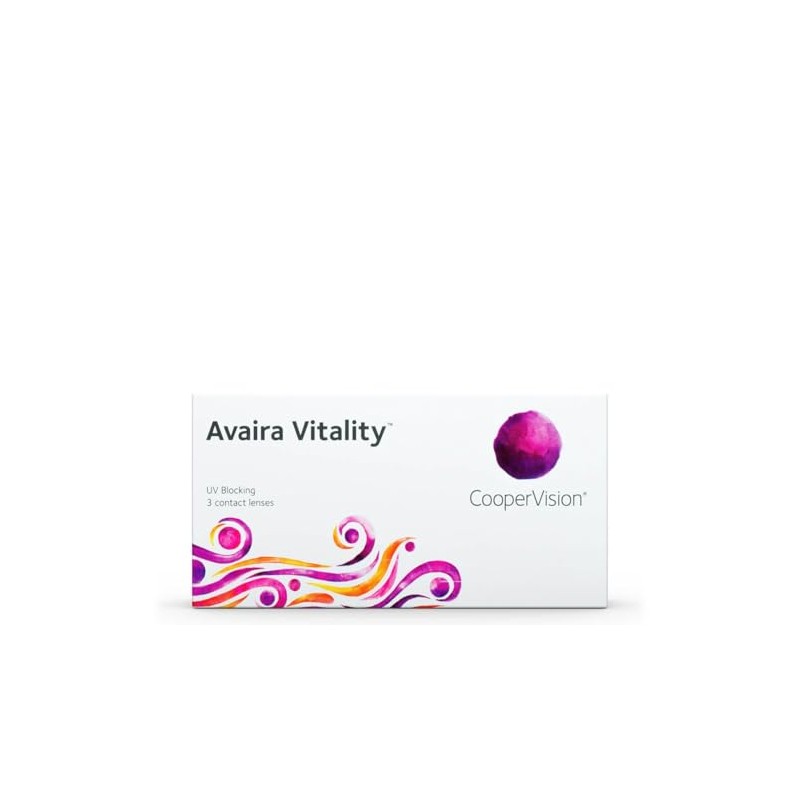 CooperVision Avaira Vitality (3) Monthly Lenses, Soft, Pack of 3,