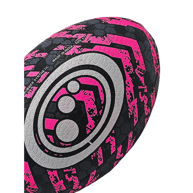 Optimum STREET RUGBY BALL - BLACK/PINK - 3