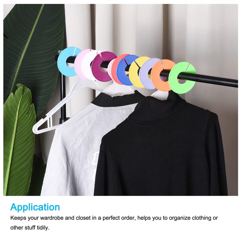 PATIKIL Clothes Dividers 10 Pcs Size Dividers Blank Clothes Rack