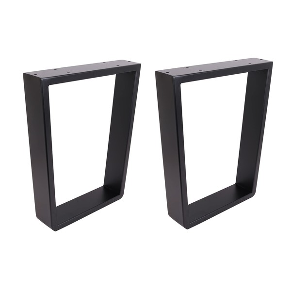 ECLV 18" Dining Bench Legs, Trapezoid Steel Table Legs, Coffee