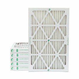 Glasfloss ZL 16x25x2 MERV 10 (FPR 7) Pleated Furnace Air Filters. 6 Pack