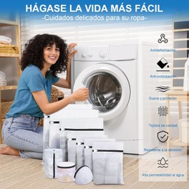 10PCS Bolsas para Ropa Lavandería,Bolsas de Malla de Lavandería Delicada Costal para Lavar Ropa Antideformación de Gran con Capacidad,Laundry Bag de Viaje Apto para Brasier,Bragas,Faldas,Camisa
