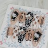 Black Ribbon Meow's Handmade Nail Tips - Water Drops /