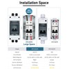 DIHOOL DC Circuit Breaker,DC MCB,Solar Disconnect Switch,15A Isolator(DC12V - DC400V