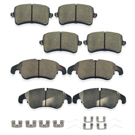 D1812 D1912 8pcs Ceramic Front Rear Brake Pads With Clips Fit For 2017-2020 For Hyundai Elantra,2017-2022 For Ioniq,2017-2022 For Kia Niro