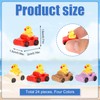 Tinoaly Miniature Resin Figures: 24pcs Mini Jeep Duck Set 4