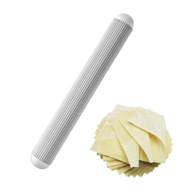 Rolling Pin Degassing ABS Plastic Child Skin Rolling Pin Baking Tool Non-Stick Hand Dumpling Skin Floating Point Bread Exhaust Stick Home Rolling Pin Cooking Bread Baking Baking (Gray)