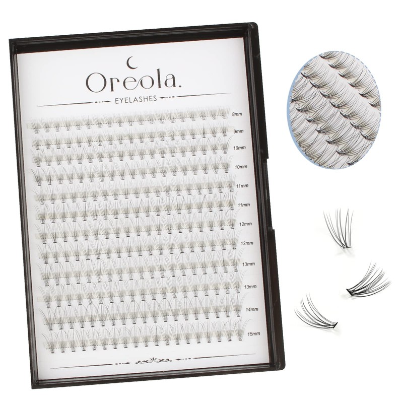 Oreola Individual Lashes Clusters for Eyelash Extensions Reusable Fake Lashes