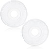 Liliful 2 Pieces PU Ceiling Medallion for Light Fixtures White