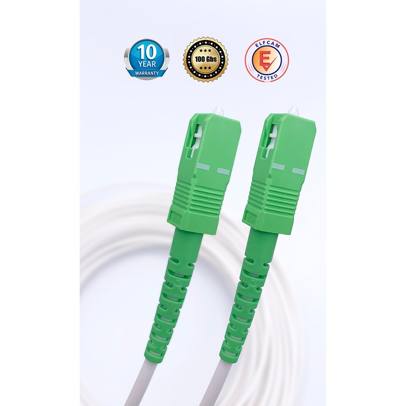 Elfcam - Fiber Optic Cable SC/APC to SC/APC Simplex Singlemode