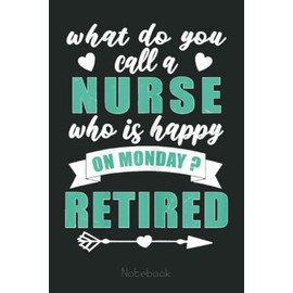 Womens Nurse Retirement for women Retired Nursing nurses Notebook: Retirement Gift ,Funny Gag Gift Notebook Journal for Coworkers, Funny Notebook Journal for Retirees 6x9 110 Pages