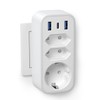 6 in 1 Multiple Socket Adapter, STGAROT Triple Multiple Plug