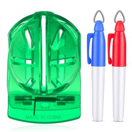 Geeorzo Golf Ball Line Alignment Kits, Golf Ball Liner Template and 2 Golf Ball Markers (1 Pack)