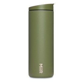 MiiR Flip Traveler 16oz - Double-Wall Vacuum Insulated with Flip Lid, BPA-Free Stainless Steel Construction, Insulated Tumbler for Hot or Cold Drinks