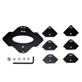 General Tools WT100 8 Piece Corner Radius Jig and Router Templates - Corner Router Jig For Woodworking