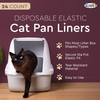 Alfapet Cat Litter box liner Disposable, Elastic Liners- 24-count-For Medium