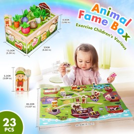 Montessori Wooden Sensory Toddler Toys: Babies 6-12 Months Toy for 1 2 3 Year Old Boys Girls | 1st Birthday Baby Gifts for 1-2 Year Olds Educational Learning Present Easter Gift Fine Motor Skills