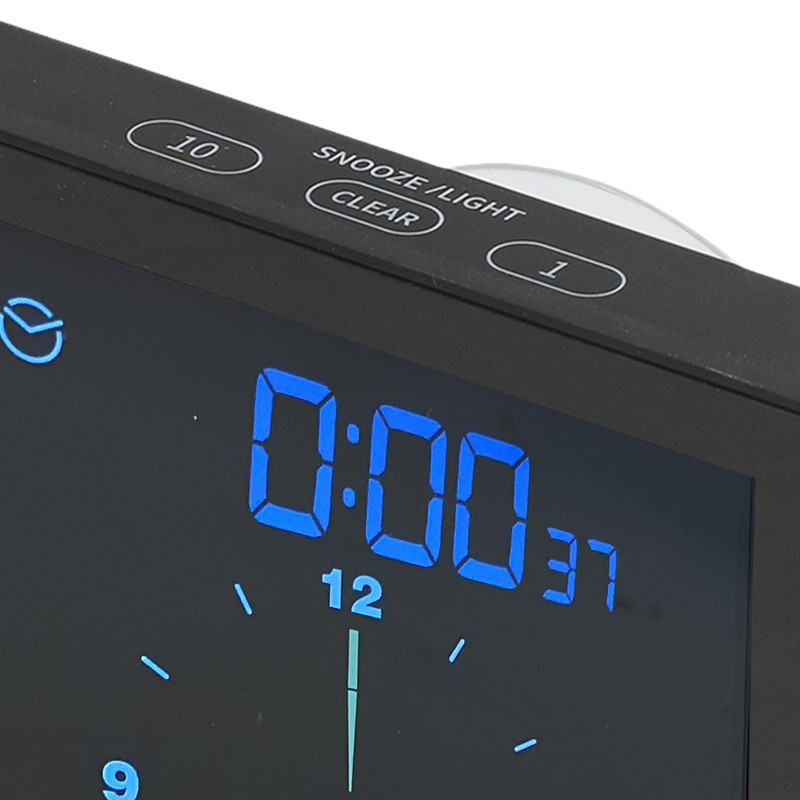 5in Wall Shower Clock Digital Timer Alarm Temperature Humidity Display