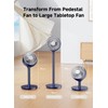 AIRMATE Standing Fan for Bedroom, 9" Blade Quiet 25dB Pedestal