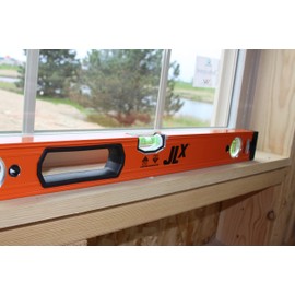 Johnson Level & Tool 5700-2400 Heavy Duty Aluminum Box Level, 24", Orange, 1 Level