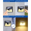 Peasur Solar Outdoor Lights [10 Pack/140LED], 3000K Warm Light Motion
