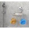 Soap Dish for Shower, Suction Cup Soap Holder with 4