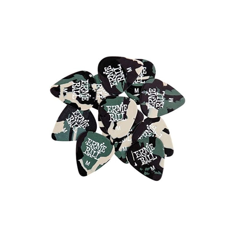 Ernie Ball - Púas para guitarra, celulosa, grosor medio, bolsa