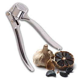 Kajal Garlic Press Crusher Peeler Squeezer Easy Clean Heavy Duty Stainless Steel Garlic Press Crusher Easy Squeeze Handle