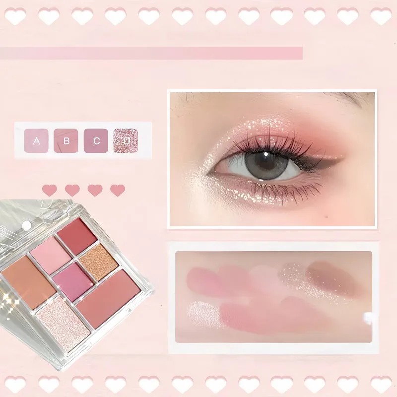 Paleta De Sombras De Ojos Tangram: Tonos Tierra Brillantes Y