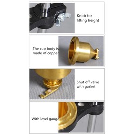 Paint-4 Liquid Viscosity Test Tool w/Viscometer Flow Cup Viscometer Cup 4# Flow Viscosity Cup Liquid Flow Meter Liquid Viscosity Tester with Base