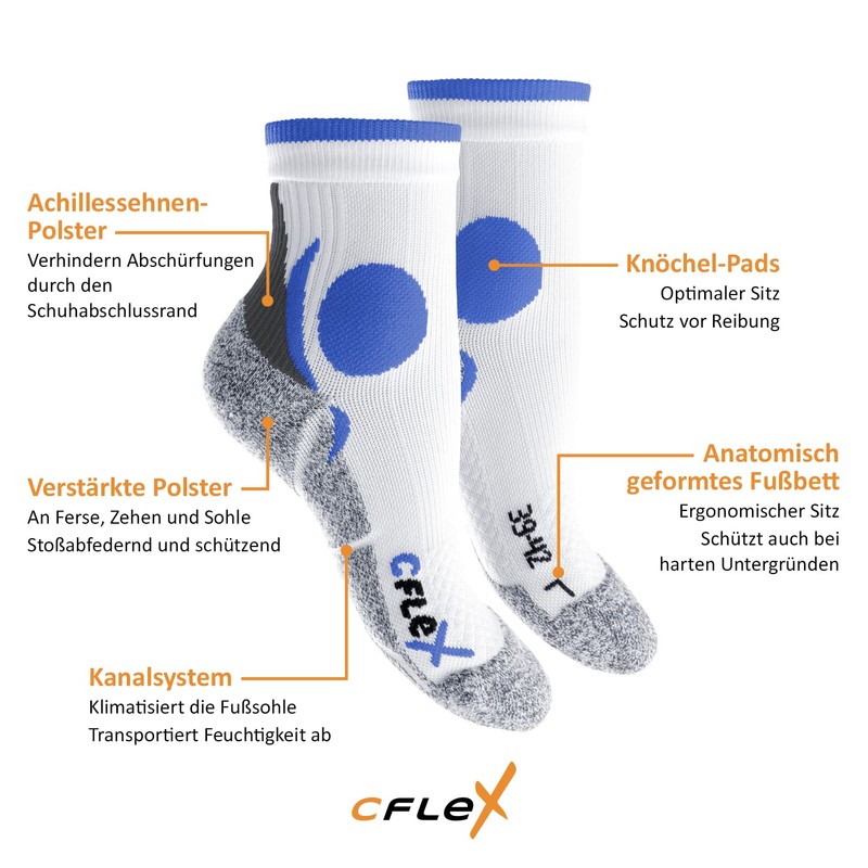 CFLEX running socks – 4 pairs of running socks –