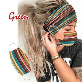 Multifunctional Button Print Sports Headband for Women: Football, Fitness, Yoga, Mask Scarf Size/Orange Plaid (Milk Silk) 15ea