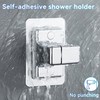 Jidyllic Shower Head Holder Replacement,360°Adjustable Angle Shower Holder Strong Paste