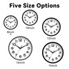 Roymnie Wall Clock Silent Non-Ticking Modern Clock Battery Operated 8