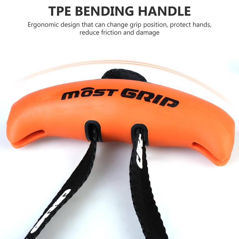 Fitness Handles, Rowing Handle with Adjustable Resistance Band, Cable Pull
