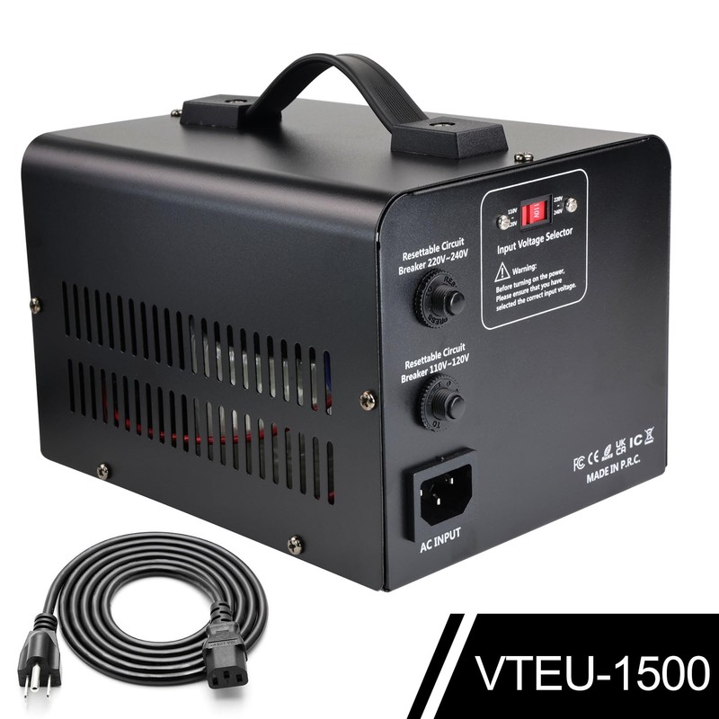 Yinleader 110V to 220V Voltage Converter Transformer Step Up/Down 120V