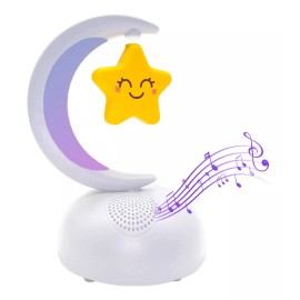 Maíz Bocina Bluetooth Luces Led Recargable Radio Fm Infantil Luna