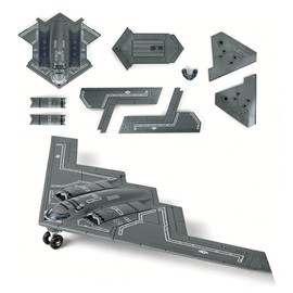 QPHYFXF 1/200 B-2 Stealth Bomber Model Kit, Military Replica with Movable Landing Gear for Collection & Display