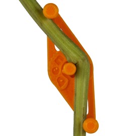 LST Plant Training Clips - v2.0 Adjustable Low Stress Support Clips for Stem Bending, Grow Tent, Plant Ties & Gardening Accessories (50, Orange)