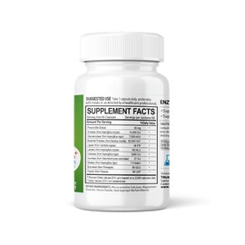 NANOWELL Enzyme Premium S Digestive Health Supplement, Multi Enzymes, Bromelain from Pineapple, Papain from Papaya - 60 Capsules X 3 Bottles (180 Count)