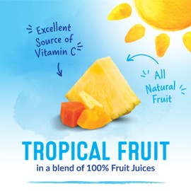 Dole Tropical Fruit in 100% Fruit Juice with Pineapple & Papaya, 23.5 Oz Resealable Jar