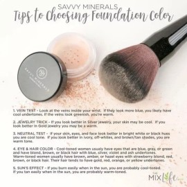 Savvy Minerals Foundation with Brush or Not - Dark #4